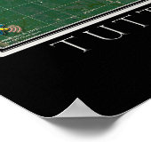 タトルクリーク貯水池カンザス衛星ポスターマップ ポスター (角)