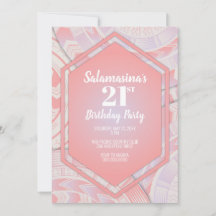 タトーコットンキャンディダイヤモンド誕生日招待状