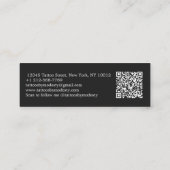 タト伝統的ゥー花 スキニー名刺 (裏面)