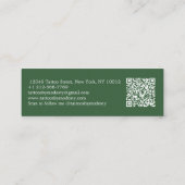 タト伝統的ゥー花 スキニー名刺 (裏面)