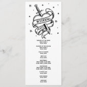 タト伝統的ー結婚のハート式詳細 プログラム (裏面)