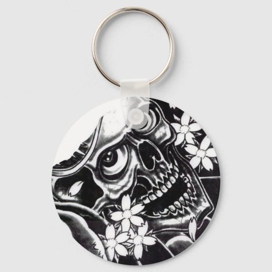 タト日本のースカル キーホルダー (正面)