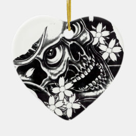 タト日本のースカル セラミックオーナメント