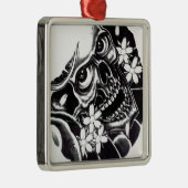 タト日本のースカル メタルオーナメント (右)