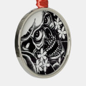 タト日本のースカル メタルオーナメント (右)