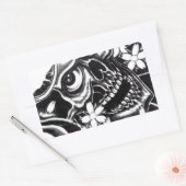 タト日本のースカル 長方形シール (封筒)