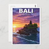 タナロットバリインドネシアトラベル ポストカード (正面/裏面)