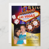 タニアとエリックのラスベガスでの披露宴 招待状 (正面/裏面)