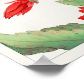 タニガミ湖南のイースターサボテン ポスター (角)