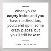 タニヤマッコイド引用文fromホワイト ポスター (正面)