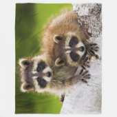 タヌキ フリースブランケット (正面)