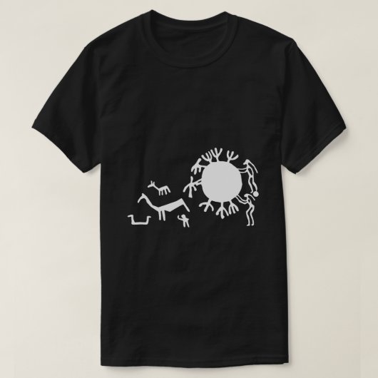 タヌムTシャツの岩石彫刻 Tシャツ (デザイン正面)