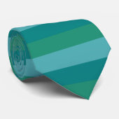 タネガーターコイズ、ティール（緑がかった色）ブルーとケリーグリーンライン ネクタイ (ロール)