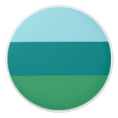 タネガーターコイズ、ティール(緑がかった色)ブルーとケリーグリーンHoriz セラミックノブ (正面)