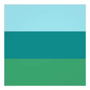 タネガーターコイズ、ティール（緑がかった色）ブルーとケリーグリーンHoriz フォトプリント