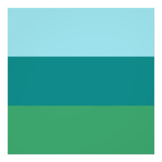 タネガーターコイズ、ティール（緑がかった色）ブルーとケリーグリーンHoriz フォトプリント