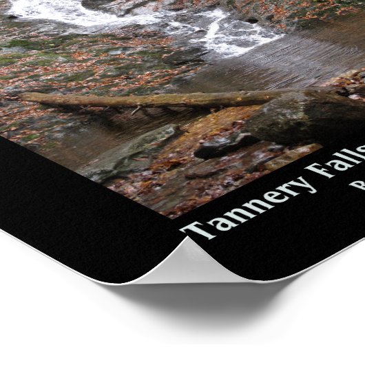 タネリー滝サボイナショナルフォレストベルクシャー州(MA) ポスター (角)