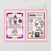 タネレンウィザード – Thallium Element ポストカード (裏面)