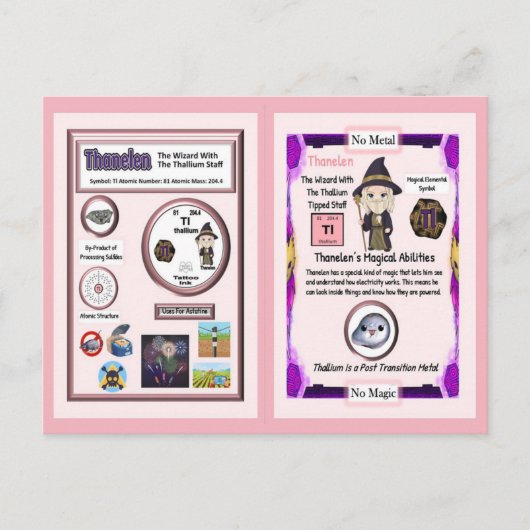 タネレンウィザード – Thallium Element ポストカード (正面)