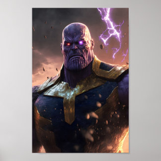 タノスファンアートポスター – Marvel Thanos Poster ポスター