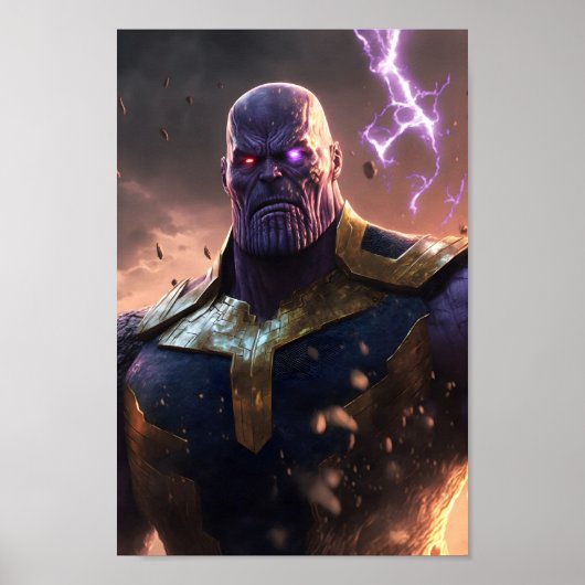 タノスファンアートポスター – Marvel Thanos Poster ポスター (正面)