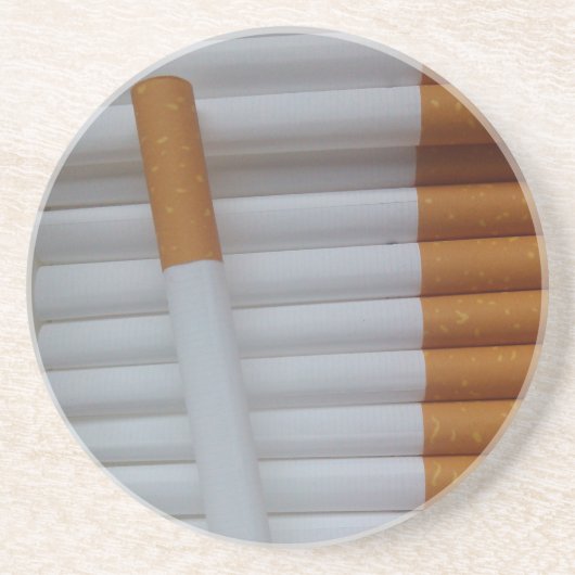タバコおもしろい喫煙者の背景 コースター (正面)