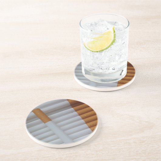 タバコおもしろい喫煙者の背景 コースター (側面)