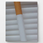 タバコおもしろい喫煙者の背景 フォトプラーク (正面)