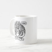 タバコが煙だ! コーヒーマグカップ (正面左)