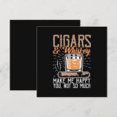 タバコとワインで私は幸せ 招待状 (正面/裏面)