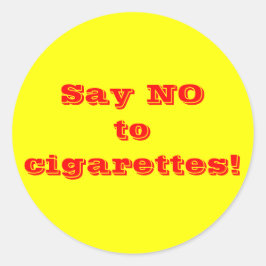 タバコにノーと言う – ステッカー
