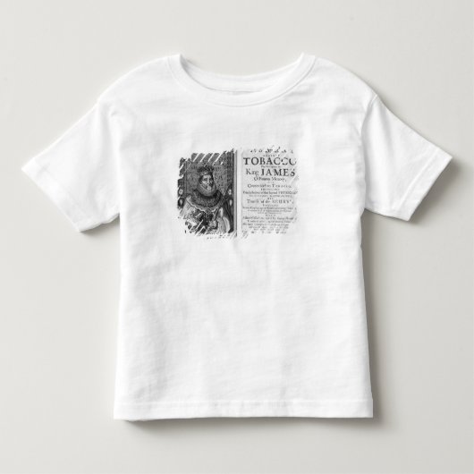 「タバコに対する2つの舷側 トドラーTシャツ (正面)