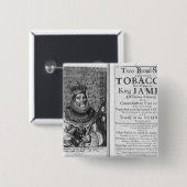 「タバコに対する2つの舷側 缶バッジ (正面&裏面)