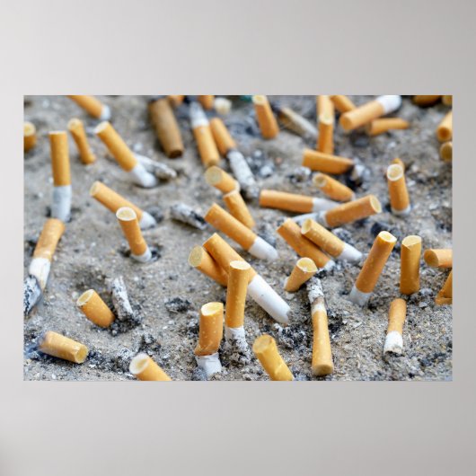 タバコのアウトドア灰皿 ポスター (正面)
