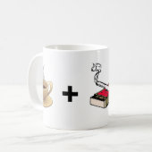 タバコの同輩の幸せな人のマグとコーヒー コーヒーマグカップ (正面左)