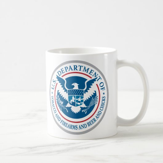 タバコの米国部および火器およびビール コーヒーマグカップ (右)