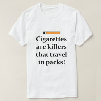 タバコは殺し屋だ Tシャツ