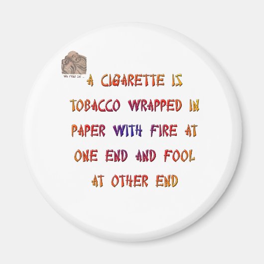 タバコは… マグネット (正面)