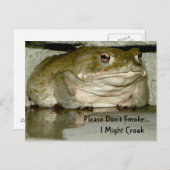 タバコを吸わないで…私が声を出すかもしれない ポストカード (正面/裏面)