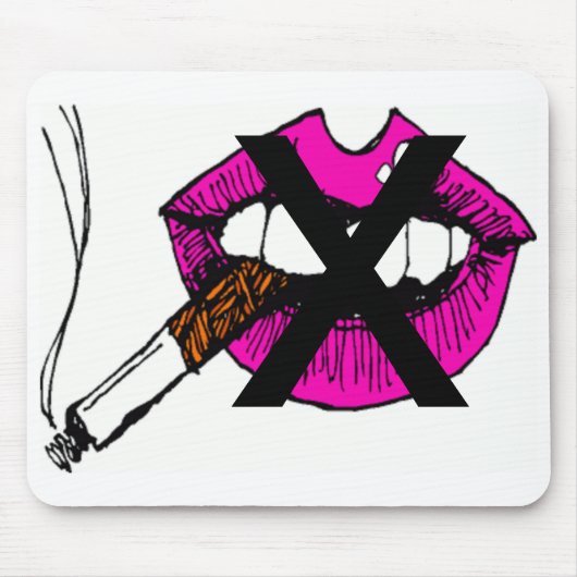 タバコを吸わない マウスパッド (正面)