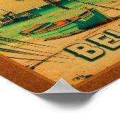 タバコカイベリーズヴィンテージヤシの木お土産 ポスター (角)