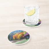 タバコバーン秋リーフ自然コースター コースター (側面)