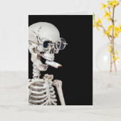 タバコ入りスケルトン カード (黄色い花)