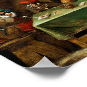 タバコ喫煙猿の群れ ポスター (角)