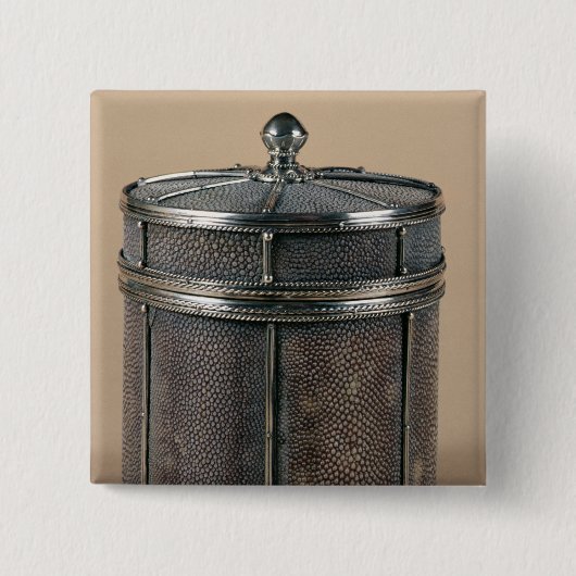 タバコ箱はとの側面1928年をshagreen 缶バッジ (正面)