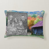 タバコ納屋の紅葉あなたの写真を追加 アクセントクッション (裏面)