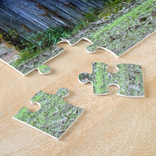 タバコ納屋の紅葉あなたの写真を追加 ジグソーパズル (側面)