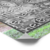 タバコ納屋の紅葉あなたの写真を追加 ポスター (角)