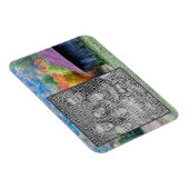 タバコ納屋の紅葉あなたの写真を追加 マグネット (右側)