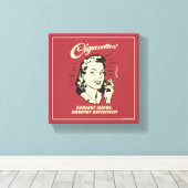 タバコ:癌は滑らかな定義かもしれない。 キャンバスプリント (インサイチュ (ウッドフロア))